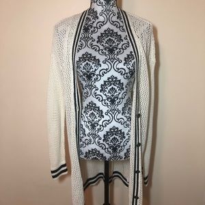 American Eagle cream varsity cardigan